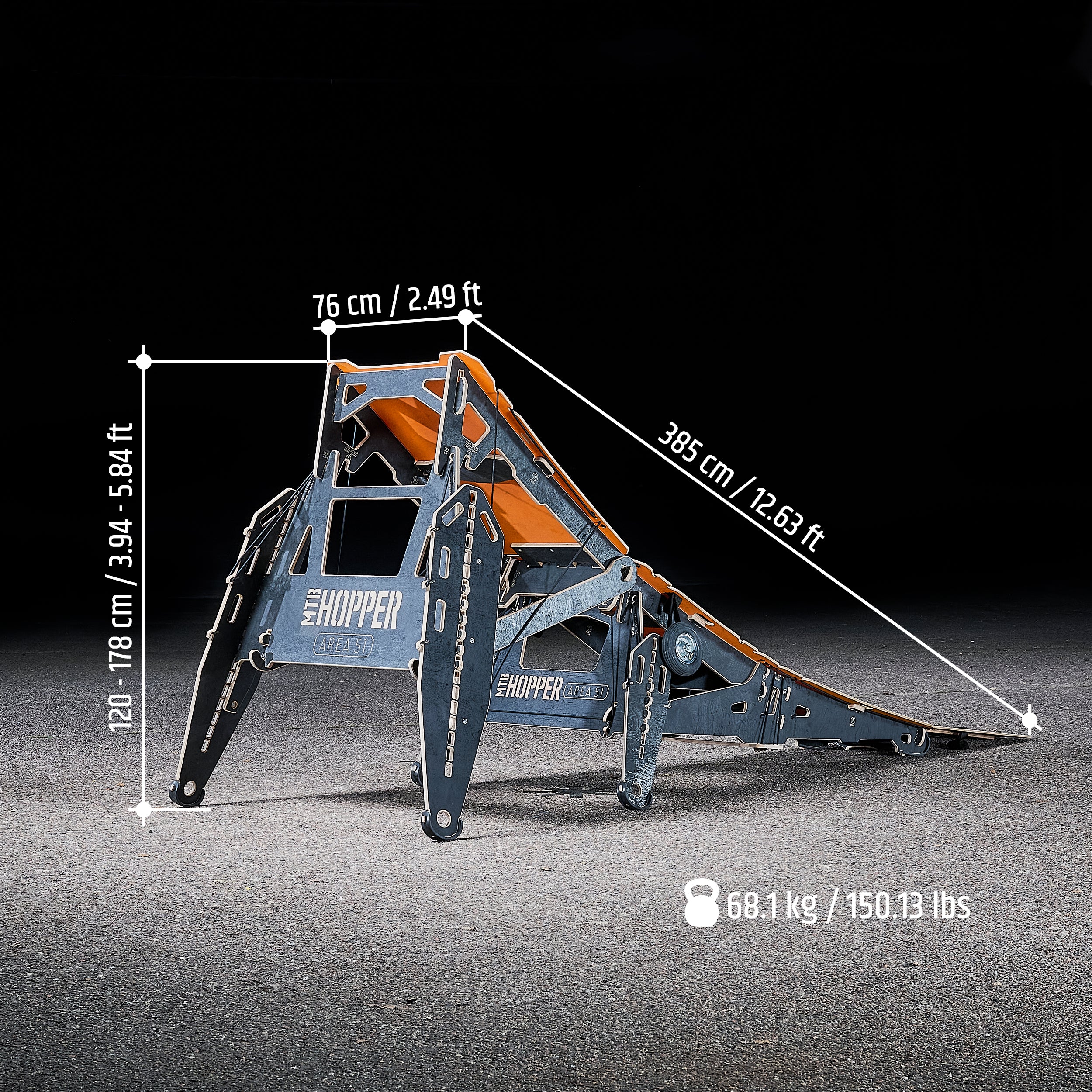 Extension for AREA 51 ramp | Iconic Bike & Motorcycle Jump Ramp