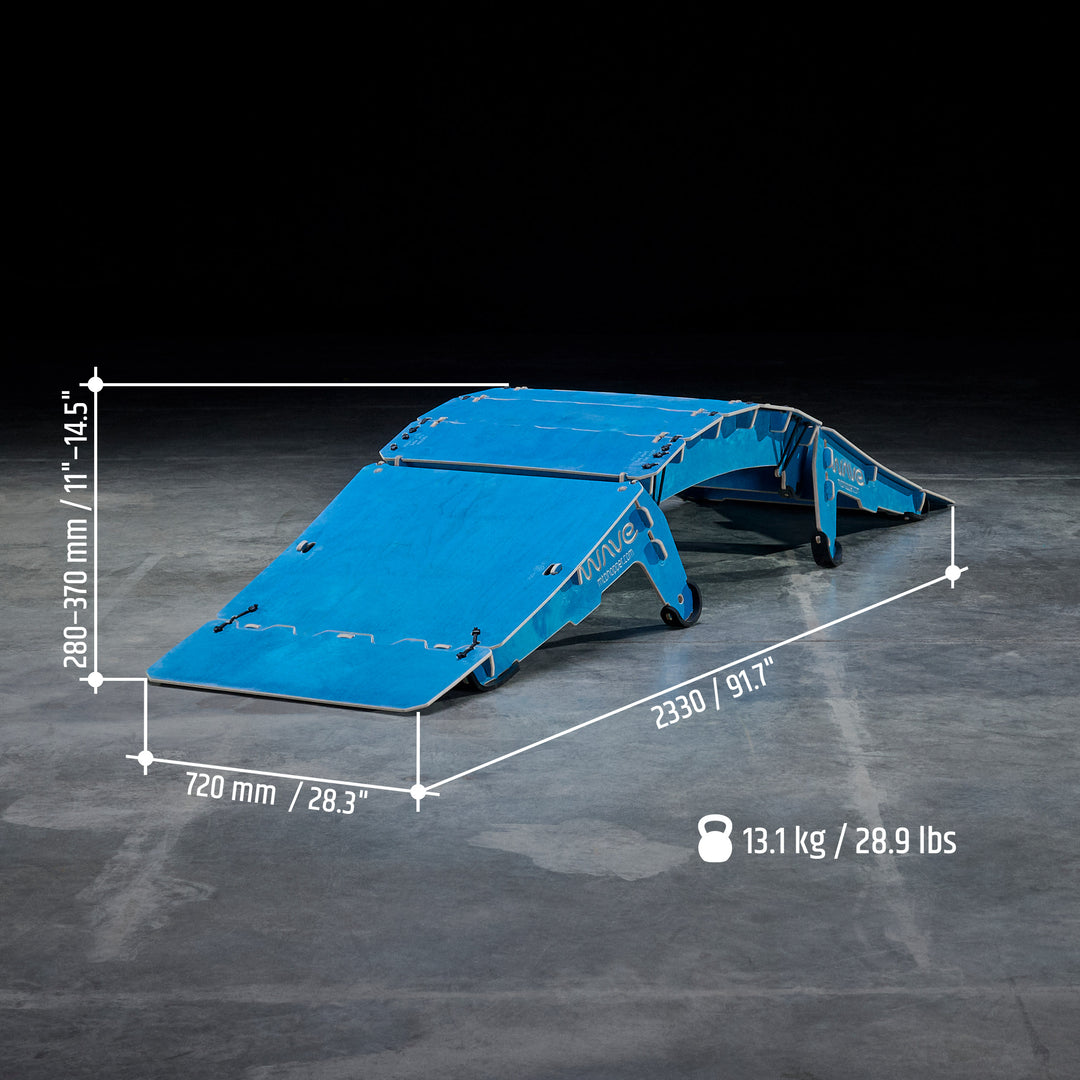 Kid Kicker Ramp WAVE | Pump Ramp & Kicker for Kids. Backyard Pumptrack – MTB Hopper